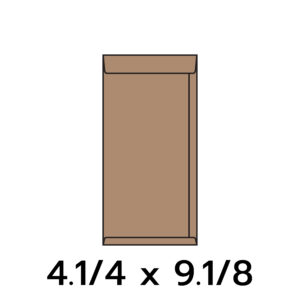 ซองเอกสาร 4.1/4 x 9.1/8